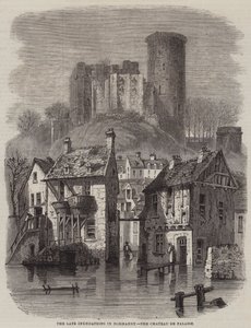 The Late Inundations in Normandy, the Chateau de Falaise by Felix Thorigny